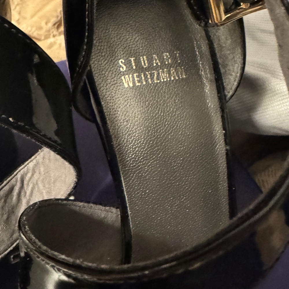 Stuart Weizman Wedge Sandals Size M8.5 - image 6